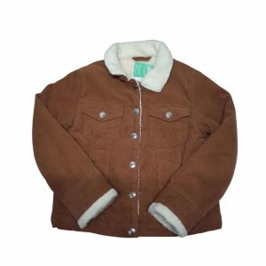 SACO PANA MARRON FORRADO CORDEITO BCO LEFTIES GIRLS T5/6