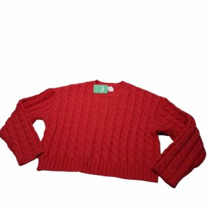BUZO LANA TEJIDO ROJO ZARA T9/10 FR