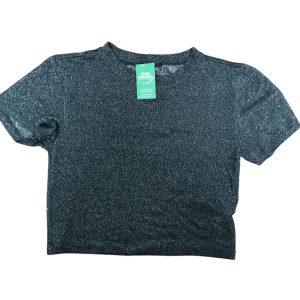 REMERA TOP NEGRA BRILLOS BLUESTEEL T S