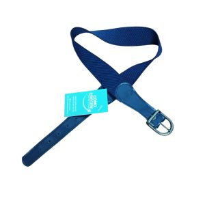 CINTO ELASTICO AZUL HEBILLA DORADA NIÑO