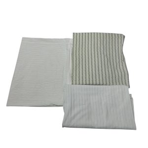 JGO SABANAS RAYADO VERDE BCO GRIS ARREDO