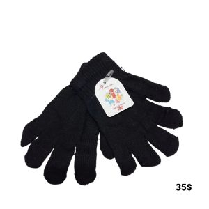 guantes niños negro