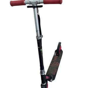 MONOPATIN OXELO NEGRO FUCSIA CINTA PARA TRANSPORTAR ROCES
