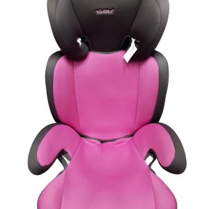 SILLA DE AUTO VIVITTA NEGRA CON ROSA SOLO ALZADOR