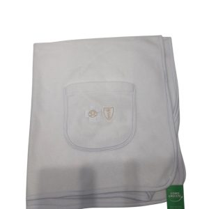 REBOZO BCO POLAR BORDADO