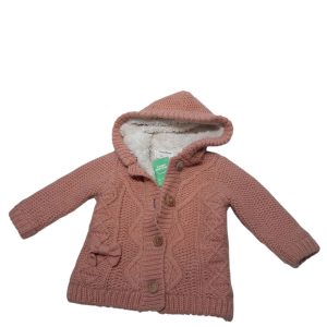 SACO LANA ROSA PIEL INT ZARA T9/12M