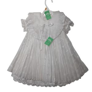 VESTIDO GASA BCO BRODERY DEUSA T1 APROX