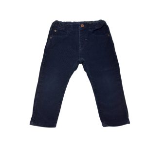 PANTALON PANA AZUL ZARA T12/18M