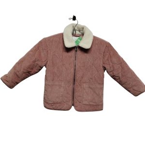 CAMPERA PANA ROSADA CUELLO CORDERITO BLANCO PRIMARK T5/6