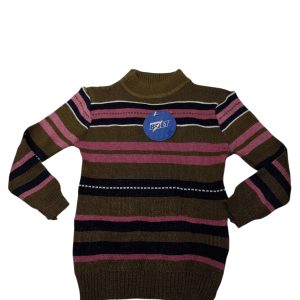 MEDIA POLERA BOLT LANA RAYADA VERDE ROSA AZUL T2 NUEVO