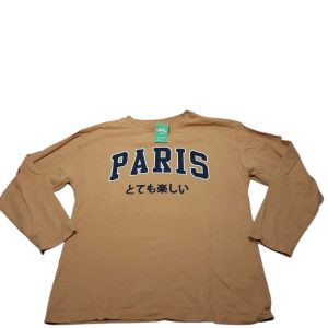 REMERA BEIGE PARIS AZUL ZARA T11/12