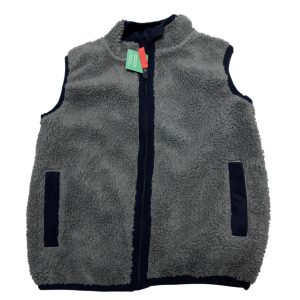 CHALECO CORDERITO GRIS AZUL OSHKOSH T4 FR