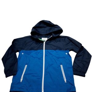 CAMPERA IMPERMEABLE FINA AZUL DOS TONOS OLD NAVY T8