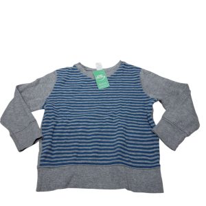 REMERA GRUESA GRIS RAY AZULES ESCOTE V OLD NAVY T3 FRIZ