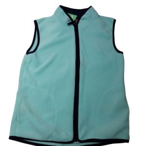 CHALECO POLAR CELESTE BORDE AZUL BRONZINI T10