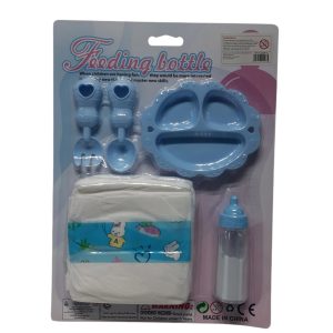SET PAÑALES, PLATO, CUBIERTO Y MAMADERA PARA BEBOTE 64839