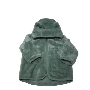 CAMPERA PELUDITA VERDED CAPUCHA OREJITAS H&M T4/6M