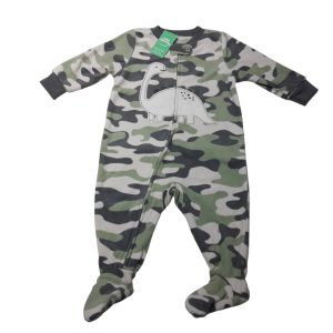 PIYAMA POLAR CAMUFLADO VERDE DINO CARTERS T6M
