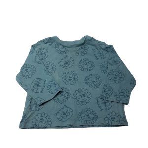 REMERA AZUL CARA DE LEONES TEX T9M