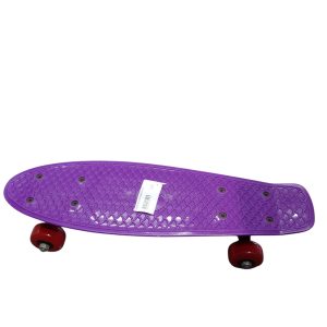 SKATE VIOLETA RUEDAS ROJAS