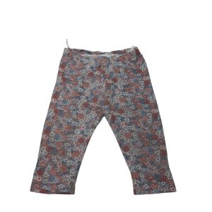 CALZA FLOREADA ROSADO AZUL BEIGE H&M T4/6M ELASTICO