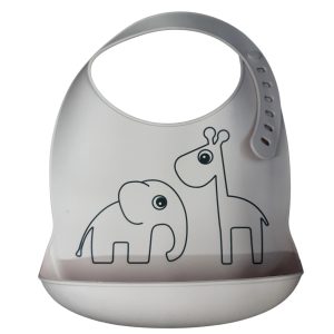 babero silicona rosad jirafa elefante done bydeer