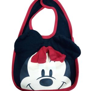 BABERO ROJO NEGRO MINNIE DISNEY