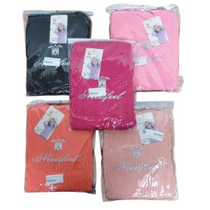 CAMISETA TERMICA NIÑA ROSADA ROJA NEGRA T5/6