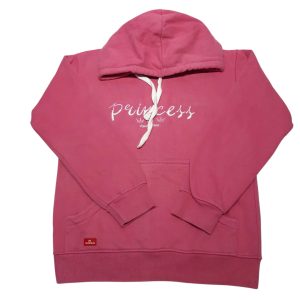 BUZO ALG ROSADO CON CAPUCHA PRINCESS FACHERITOS T10