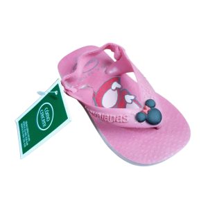 OJOTAS HAVAIANAS C/ELASTICO ROSA DE MINNIE DIF DISEÑO EL PAR T17/18