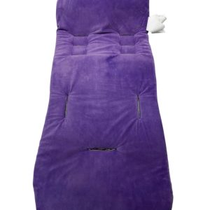 COLCHON PARA COCHE POLAR VIOLETA Y FLORES