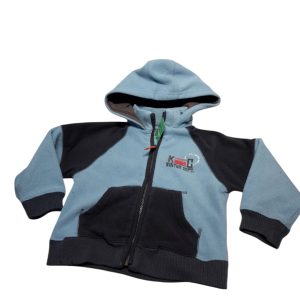 CAMPERA POLAR CELESTE GRIS CAPUCHA CHILDREN TEX T4