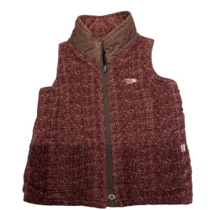 CHALECO REVERSIBLE GAP PANA MARRON O ROJO JASPEADO MNCH T3