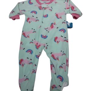 PIJAMA POLAR VERDE AGUA UNICORNIOS GERBER T12M NUEVO