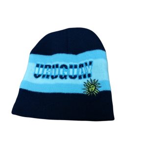 GORRO LANA AZUL CELESTE BCO URUGUAY SOL