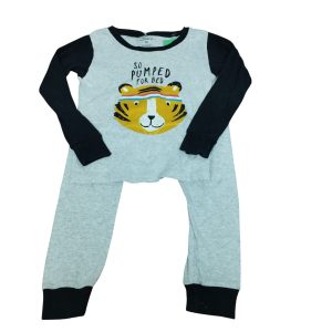 PIJAMA ALG PANT/BUZO GRIS NEGRO CABEZA TIGRE CARTERS T 4 GT