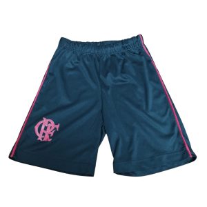 SHORT DEPORTIVO NEGRO ROJO FLAMENGO T 4 AP IMIT DET EST
