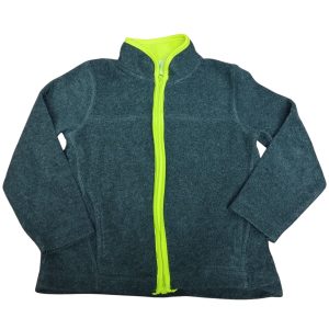 CAMPERA MICROPOLAR GRIS VERDE FLUO BRONZINI T 24-36 M