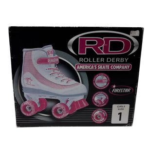PATINES 4 RUEDAS BOTITA BCA Y ROSA T1 T32 EN CAJA