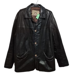CAMPERA CUERO MARRON LEATHER FACTORY T 56-XXL  RASP DET INT