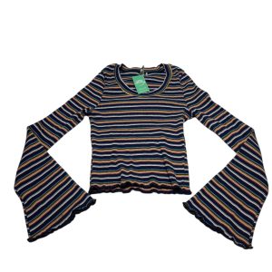 REMERA RAYADA AZUL MOSTAZA MARRON AZUL INDIAN XS 16AP