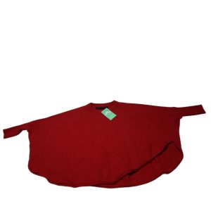 BUZO PONCHITO LANA ROJO SIN CORDON LITTLE AKIABIARA T6AP
