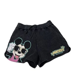 SHORT NEGRO COMO DECO MICKEY ZARA T10 NUEVO