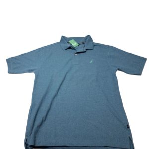 REMERA C CUELLO CELESTE NAUTICA T14/16