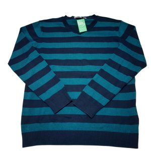 BUZO TEJIDO FRANJAS AZUL TURQUESA FUZARKA T11/12