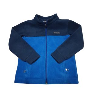 CAMPERA POLAR COLUMBIA AZUL DOS TONOS T4