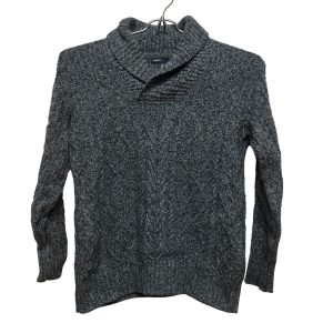 BUZO HILO JASPEADO AZUL GRIS CON CUELLO GAP T S (6-7)