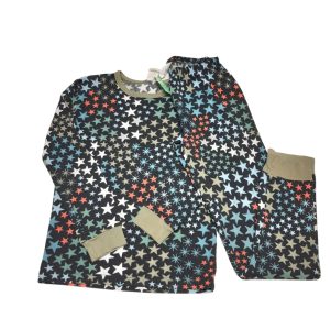 PIYAMA DOS PIEZAS NEGRO ESTRELLAS VERDES GYMBOREE T14