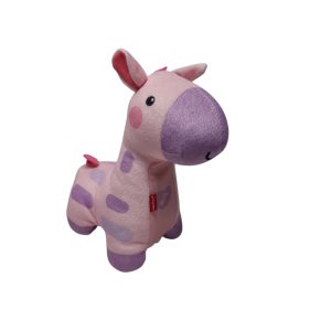 JIRAFA DE PELUCHE FISHER PRICE ROSA VIOL C/SONIDOS Y LUZ ROCE