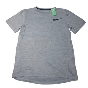 camiseta gris nike negro tl/12-14